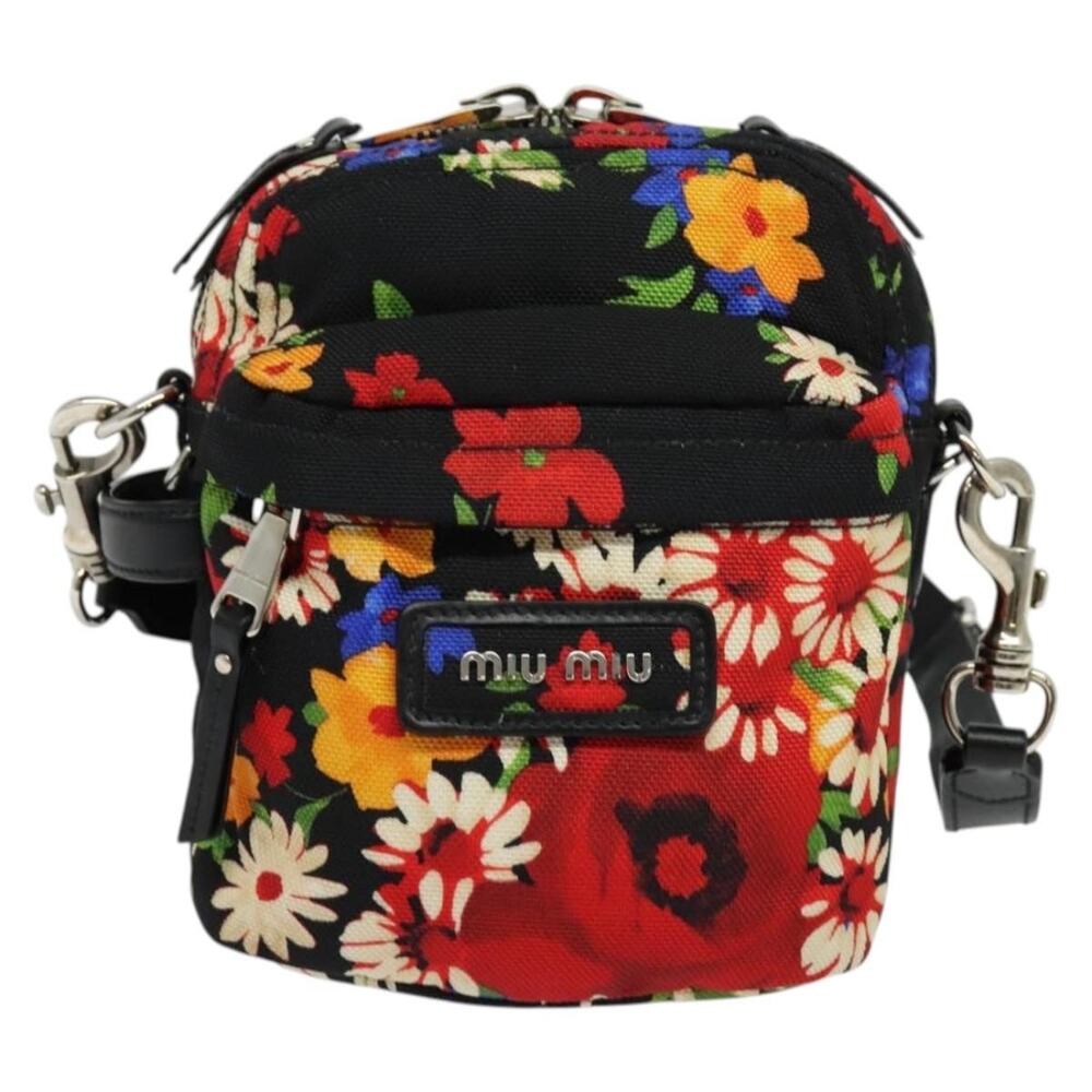 Miu Miu Canvas Crossbody Bag Multicolor